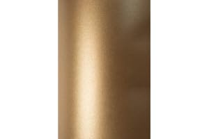 Netuno 100 Feuilles de Carton Marron nacré 230g A4 210x297mm Sirio Pearl Fusion Bronze Papier de Haute qualité pour Mariage Anniversaire Noël Invitations diplômes Cartes de vœux Scrapbooking Bricolage