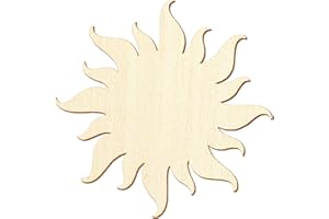 BÜTIC GMBH Sol de madera – 3 – 50 cm – Decoración para manualidades, tamaño: 4 cm, paquete con 100 unidades