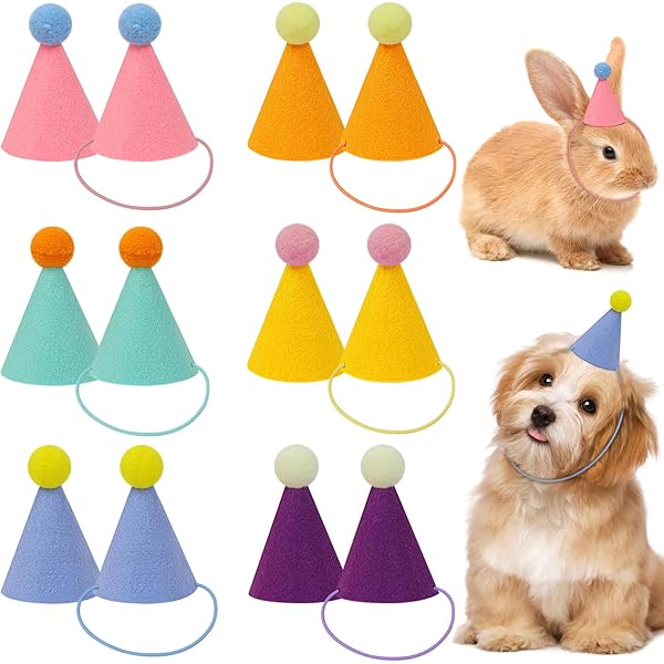 10pcs Mini Chapeaux De Fête Pour Peluches, Similicuir Avec