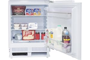 SIA RFU101 60cm 136L White Integrated Under Counter Fridge With Auto Defrost With Metal Back