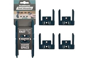 StealthMounts Tool Holder for Makita 18v LXT | Wireless Tool Holder for Makita 18v LXT Power Tools | Pack of 4 | Blue Tool Organiser for Makita 18v LXT