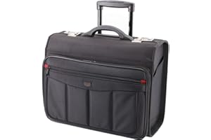 victelia Davidts Trolley Rollkoffer Pilotenkoffer mit Rollen Aktenkoffer Lehrertasche Business Trolley 47x39x24 cm