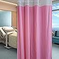 CASA-NEST Hospital PVC Partition Curtains for ICU and Wards PVC Curtains, 4.5 x 7 ft, pink-Hos007