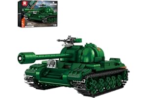 Reobrix Kit de Construction de Char TYPE-59 77035, Maquette de Char Militaire à l'échelle 1:30, Produit Officiel World of Tanks, Jeu de Construction à Monter soi-même pour Militaires 14+