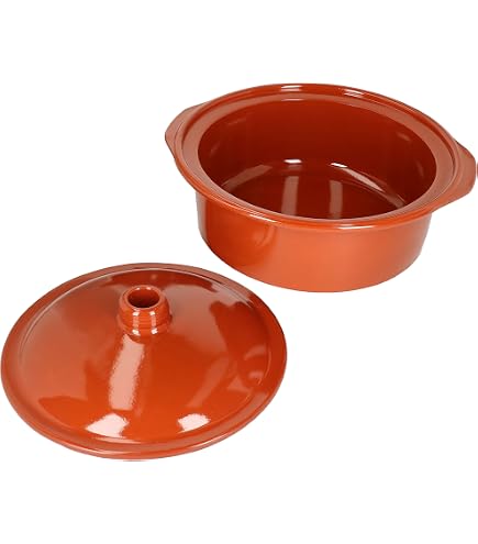 Set De 6 Cazuelas En Terre Cuite MamboCat - Ø16 Cm, Poignées, Four/lave-vaisselle, Style Méditerranéen