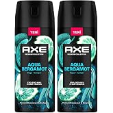 Axe Premium Collection Erkek Sprey Deodorant Aqua Bergamot 150 ml (2 paketi)