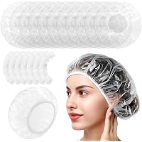 100 Einweg-Duschhauben Einzeln Verpackt – Dehnbar Bis 46 Cm, Wasserdicht, Für Salon & Reise