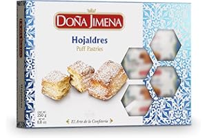 DOÑA JIMENA - Confezione di Sfogliatine impastate in modo tradizionale e immerse nello zucchero di vetro, Tipico Dolce Andaluso, Qualità Suprema, Confezione di Sfogliatine Artigianali, 250 g