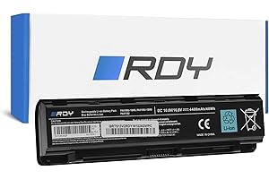RDY Batterie PA5109U-1BRS PABAS272 PA5110U-1BRS pour Satellite C50 C50D C50-A-14W C55 C55-A-1H9 C55-A-1GJ C55-A-1GK C70 C75 C75D L70 (Capacité: 4000 mAh 10.8V)