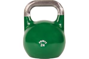 POWRX Kettlebell Pesa Rusa Competición 4-28 kg + PDF Workout