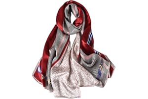 STORY OF SHANGHAI Bufandas de 100% Seda de Morera Pañuelo Mujer Seda Chal Estolas Madre y Dama Regalos para Mujeres