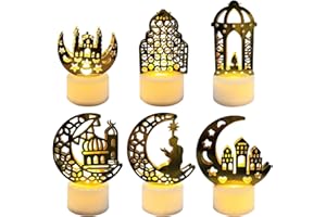 ‎VICTERR VICTERR Ramadan Dekoration LED Lampe, Eid Mubarak Ramadan Dekoration, Muslimische islamische Ramadan Lichter, Eid Ramadan Mond Sterne DIY Lamp Light for Eid Mubarak Muslim Festival (B)