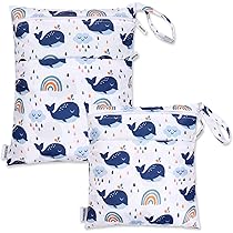 Borsa Porta Pannolini Impermeabile MIXIDON - Riutilizzabile, Doppia Cerniera, Design Carino - Foto 6