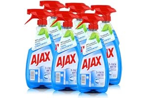 GEAKV AJAX Spray Vitres Triple Action 500ml (Lot de 6)