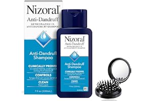 Haircare Set: Nizoraal Fresh Scent Shampoo 7 oz + LUXPAKS Brush