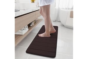 Homaxy Minnesskum badrum badrumsmatta absorberande halkfri badrumsmatta tvättbar badrumsmatta – 43 x 120 cm