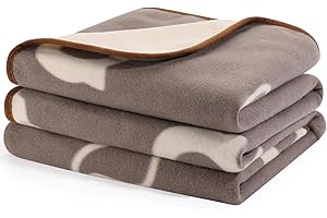 IDOGCHEW Couverture Imperméable Chien, Plaid Chien Chat Anti Pipi, en Polaire et Flanelle, Protection pour Canapé Lit Meubles, Durable et Confortable (152x127cm, Brun)