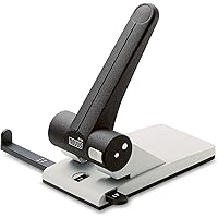 Novus B 265 Locher (Registraturlocher für das Büro, Metall, Stanzleistung) 65 Blatt, lichtgrau/schwarz