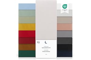 Blumtal Basics Drap Housse180 x 200 x 30cm - Drap Housse 180 x 200 x 30cm, Microfibre De Haute Qualité - Doux, Résistant, Anti Plis - Certifié Oeko-Tex - Moonlight Grey - Gris