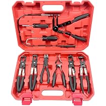 Hitefu 6-Piece Hose Pinch Off Pliers Set - Locking Clamp Pliers For Automotive & Plumbing