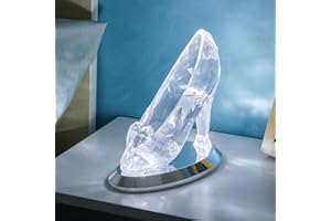 Cinderella Glass Slipper Light Officially Licensed Disney Princess Night Light, Magical Glow Mode and Standard Lighting, Collectors Gift | Paladone