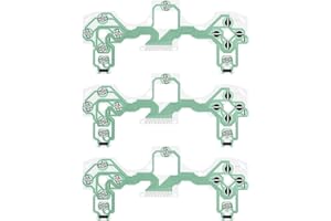 The Lord of the Tools 3pcs Conductive Film Replacement Handle Keypad Repair Pads Flexible Controller Membrane Conductive Film Compatible with PS4 Controller JD-M-001 JD-M-010 JD-M-011