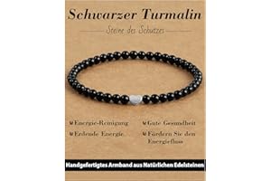 Landorilo Armband Damen, 4mm Naturstein Edelstein mit 925 Gold Silber Herz Perlen, Kristall Heilsteine Yoga Meditation Perlenarmband, Schmuck Geschenk, Inklusive Ersatzperlen