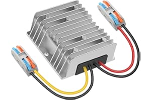 Fxlpower Convertisseur de Tension 12V à 24V 20A 480W, convertisseur d'alimentation de Voiture 12V à 24V avec connecteur de câble à connecteur Rapide, convertisseur de Tension 12 V à 24 V pour voitur