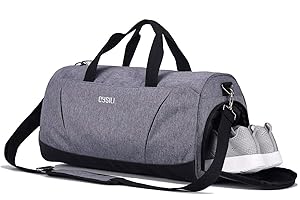 KASIBON Gym Bag with Shoes Compartment and Wet Pocket,Sports Duffel Bag for Yoga/Swim,Travel Duffle Bag for Men and Women