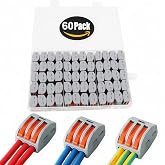 Levernut Connector, Assorted Conductors CESFONJER Connectors Unilateral Compact Electrical Wire, Push Terminal Block, Splice