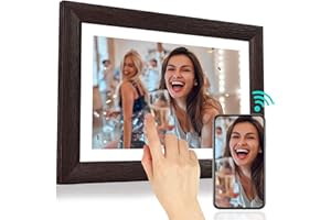 Byybuo D10 Marco de Fotos Digital WiFi de 10,1 Pulgadas, Marco de Fotos con Pantalla táctil IPS de 16 GB 1280x800, Compartir Fotos o Videos a través de frameo, Regalo para Amigos o Familiares