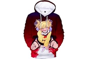 YIMIAO Girls Women's Hoodie My Hero Academia Anime Series 3D Print Hoodie Pullover