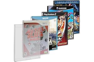 Link-e: 20 x Carcasa protectora de plástico compatible con caja de juego en consola Nintendo Gamecube Wii Wii-U Sony Playstation 2 PS2 Microsoft Xbox Xbox 360