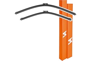 VIA ALBION® Wiper Blades for – AUDI A4 Saloon (B8, 2008-2022) • AUDI A5 Sportback (2009-onwards) • AUDI Q5 Mk1 • PORSCHE MACAN • VOLVO XC40 – All-Weather Front Wipers Set