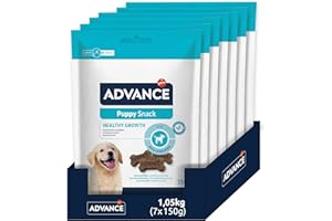ADVANCE Snacks Puppy - Galletas Para Cachorros - Pack De 7 x 150 g - Total 1,05 kg