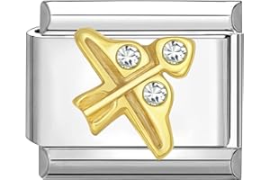 Quiges Fashion Jewels Charmes italiens de tir 9mm