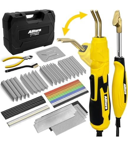 720-Piece Plastic Welding Kit - 106 Rods, 600 Staples, 5 Mesh Sheets For Bumper & Kayak Repair