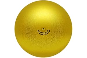 DRUNA Pelota de Gimnasia Rítmica de Metalizada + Glitter de PVC 15 cm 300 gr, Aparto de Gimnasia, Pelota de Ejercicio