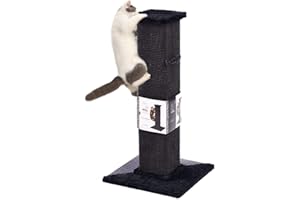 PAWZ Road Kratzbaum für Katzen Sisal mit Katzenspielzeug Kratzen Tower Katzenkratzbaum Kratzsäule Kratzpsäulen Höhe 82cm