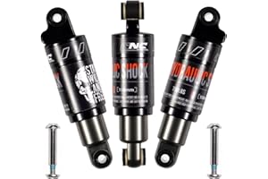 CNCLOL Mountain Bike Rear Shock 120mm/125mm/150mm/165mm/185mm/190mm/200mm,Bicycle Back Shock Absorber- Hydraulic Rear Suspension Shock for Mtb/Mt/ebike/Dmn/Electric scooter.