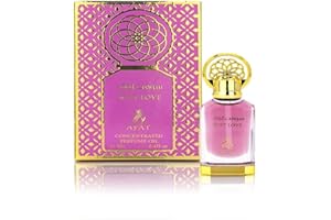 AYAT PERFUMES – Huile de Parfum 12 ml Extrait de Parfum Oriental Arabian Odeur Longue Durée Musc Halal Oud Naturel Ambre Sans Alcool Pour Femme - Fabriqué à Dubaï (Soft Love)