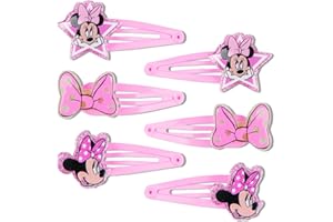 Heartsking Haarspangen Mädchen, 6 Stück Haarspangen Kinder, Haarschmuck Mädchen, Haarclips im Cartoon Motiv, Niedliche Haarspange Glitzer für Kinder