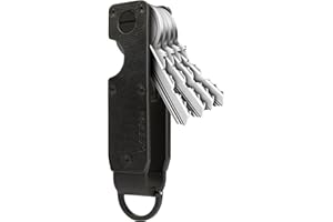 ROSSM Organizador de llaves Porta llaves metálico compacto | Llavero innovador minimalista l Estuche de llaves para hombre