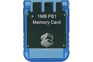 ZedLabz 1MB memory card for PS1 Playstation one PS2 compatible Blue