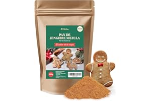 DETOX ORGANICA Pan de Jengibre Mezcla 100g – Pain d´Epices – Mezcla Pan de Especias Gingerbread – Sazonador de Jengibre y Más Especias – Vegetariano, Vegano, sin Gluten