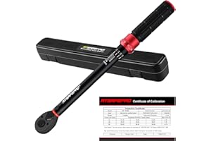 ATsafepro Chiave dinamometrica 3/8 pollici, chiave dinamometrica auto 5-60 Nm, doppia direzione regolabile, 72 denti, chiave dinamometrica per la manutenzione di bici e moto e auto