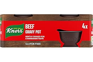Knorr Beef Gravy Pot free from artificial colours and preservatives for quick and easy beef gravy that tastes homemade 4x 28 g