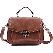 Retro vierkante messenger bag, vintage modieuze tas, verstelbare schoudertas, klassieke PU lederen tas, messenger bag voor schakelen, reizen, schoudertas, boodschappentas, vintage damestas, Bruin, Se