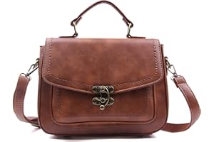 EVEOUT Sac à Bandoulière pour Les Femmes Rétro Sac Fourre-tout Sac à Main Classique Vintage Poignée Supérieure