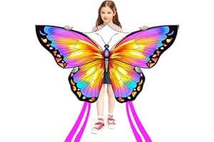 'HONBO Butterfly Kites for Kids & Adults,55'' x 28'' Large Beginner Kite for Kids Ages 4-8, Kids Kite Easy to Fly for Beginners,Beach Kites for Outdoor Activities & Family Trip'